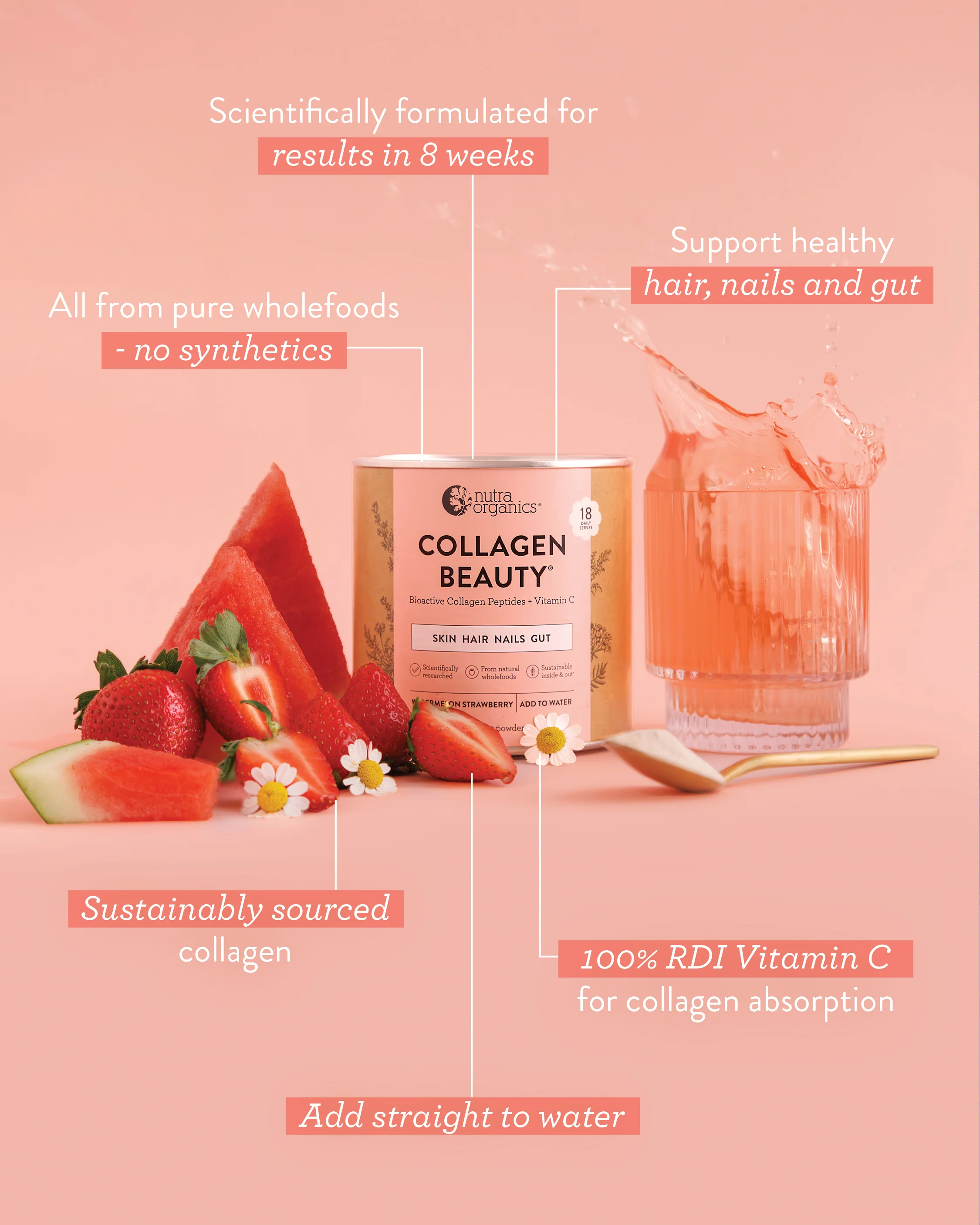 Collagen Beauty Watermelon Strawberry - Image 3