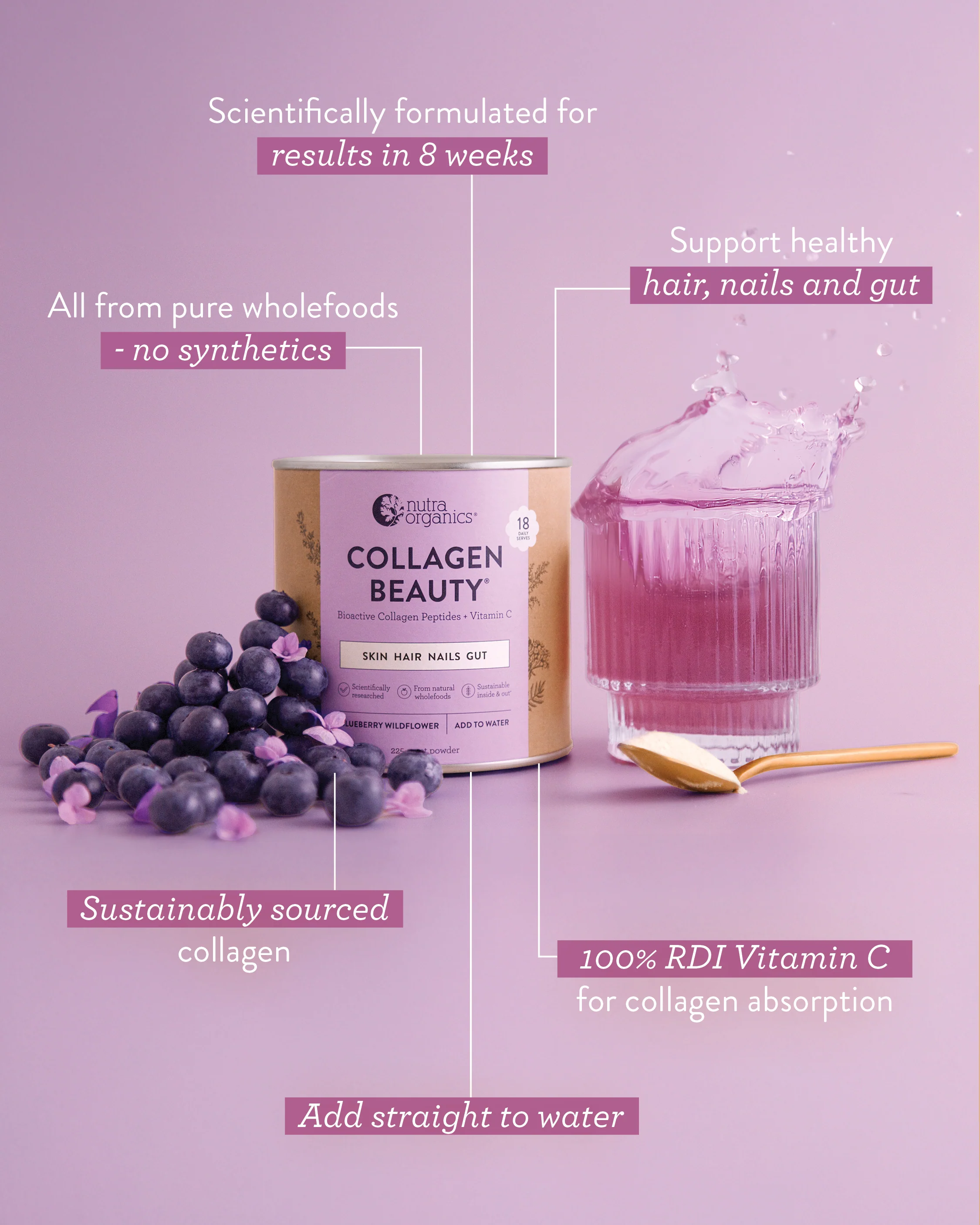 Collagen Beauty Blueberry Wildflower - Image 3