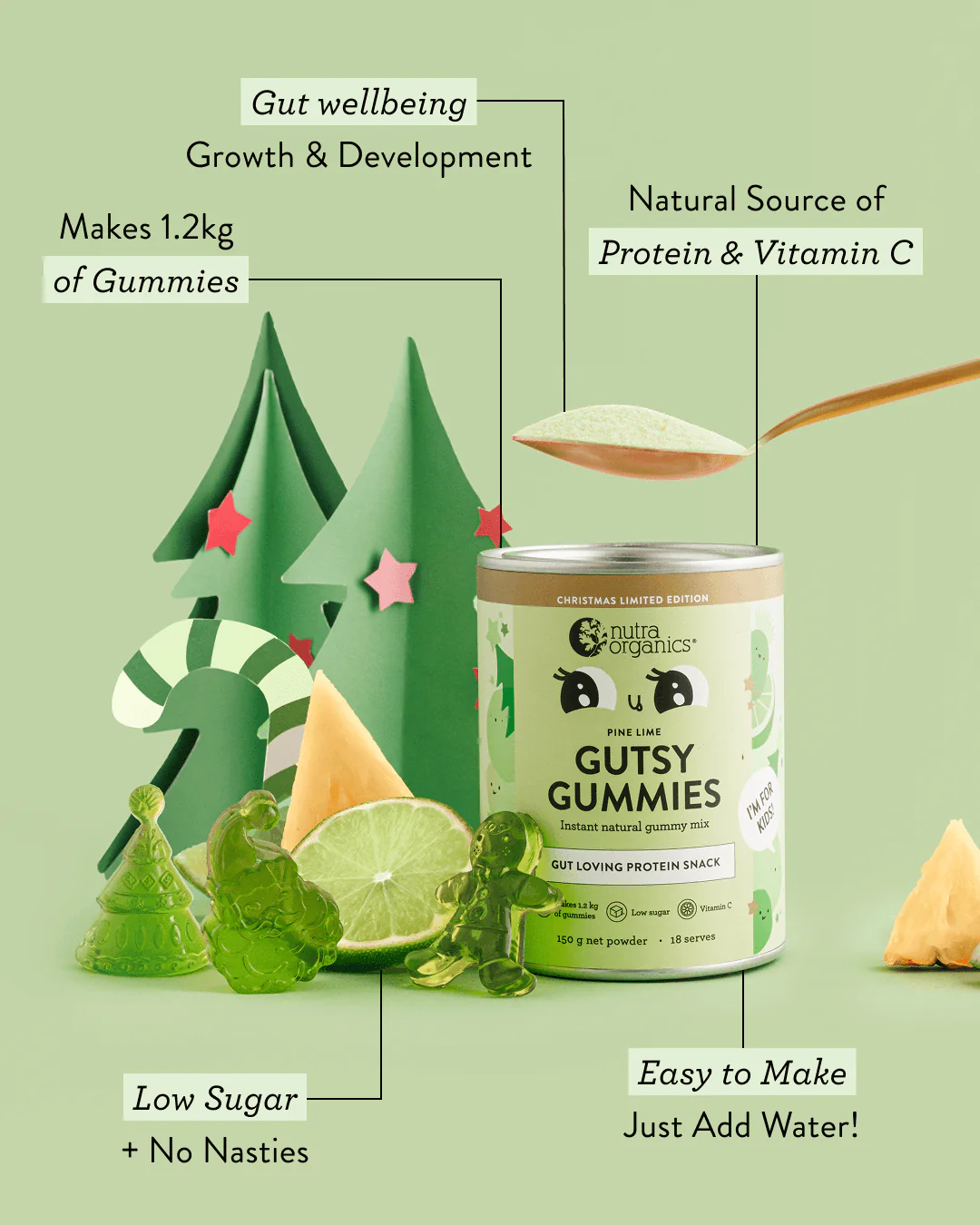 Gutsy Gummies Pine Lime - Image 4